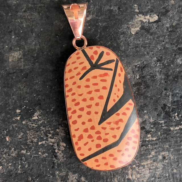 Copper Mata Ortiz Pendant: 8