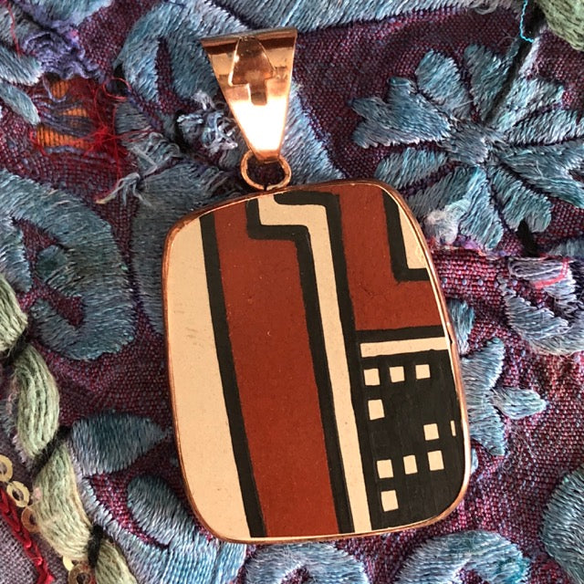 Copper Mata Ortiz Pendant: 11