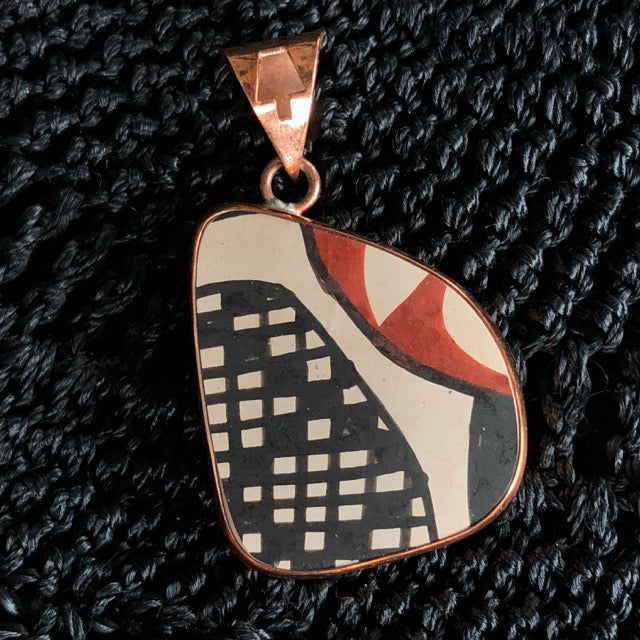 Copper Mata Ortiz Pendant: 12