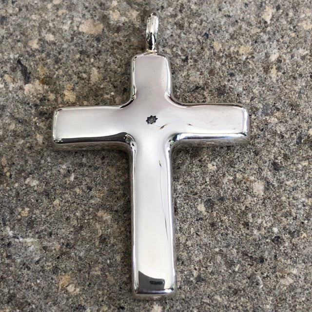 boho religious cross pendant made in mexico