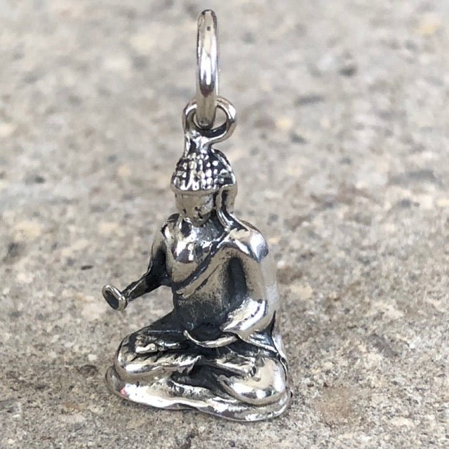 Black Onyxand Sterling Silver Happy Buddha Pendant Black Onyxand Sterling Silver Happy Buddha Pendant
