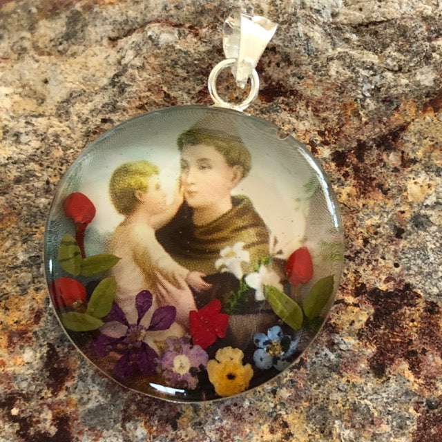 religious icon pendant sterling silver mexico