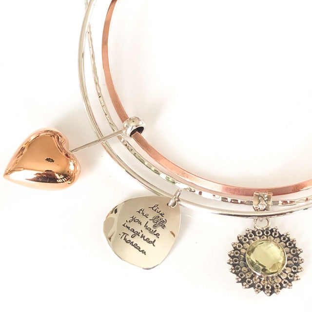 Sterling Silver Hoop Necklace