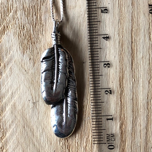 Double Feather Pendant