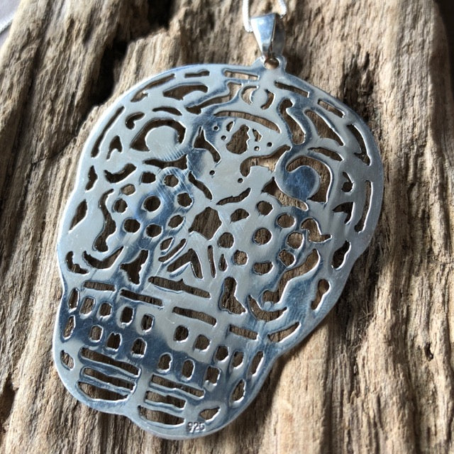 Large Sugar Skull Pendant