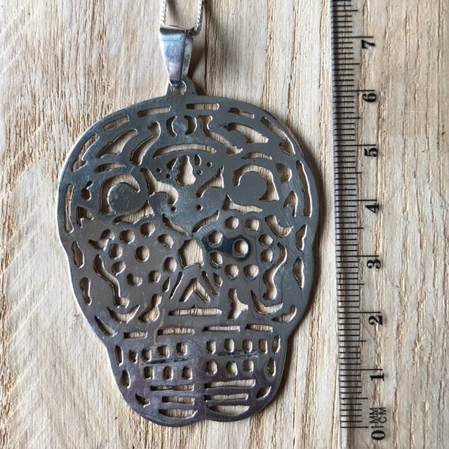 Large Sugar Skull Pendant