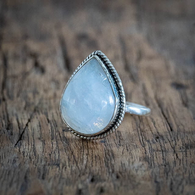 Large Teardrop Moonstone Ring