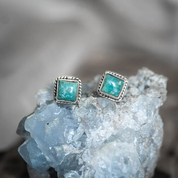 Gypsy Amazonite Studs