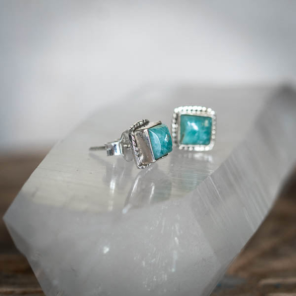 Gypsy Amazonite Studs