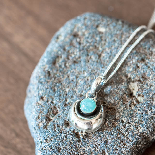 Cresent Amazonite Necklace
