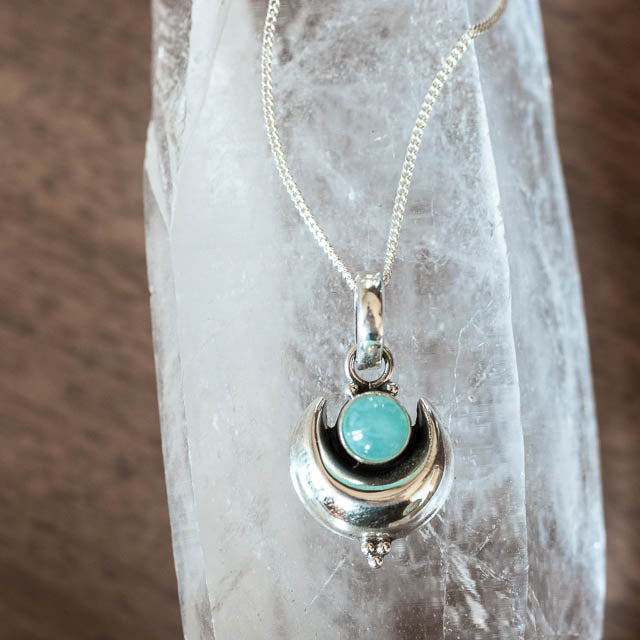 Cresent Amazonite Necklace