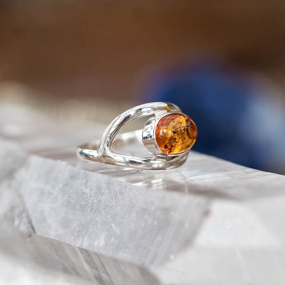 Salena Amber Ring