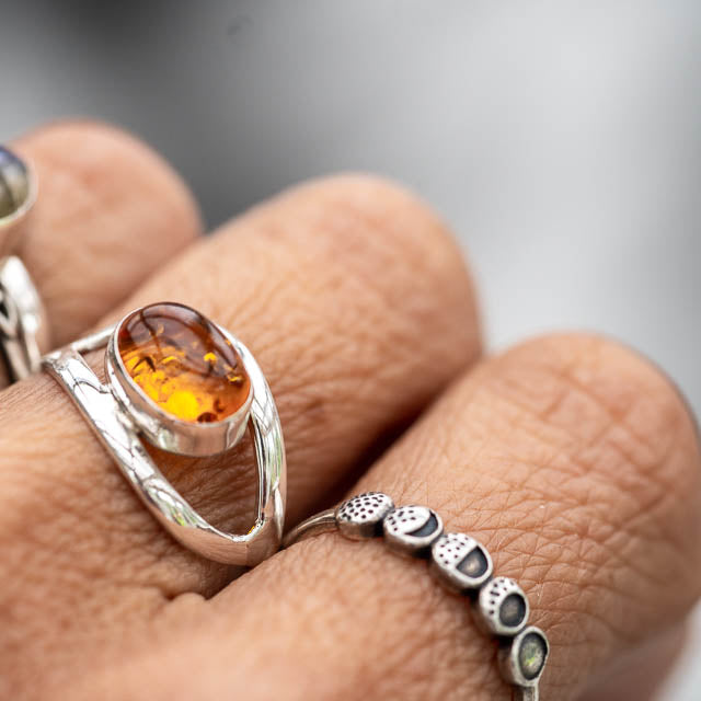 Salena Amber Ring