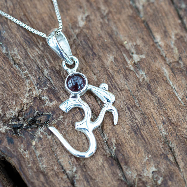 Om Amethyst Necklace