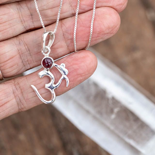 Om Amethyst Necklace