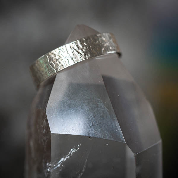 Textured Silver Band