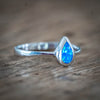 Blue Opal Tear Ring