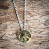 Gold Dipped Peace Necklace