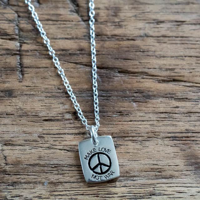 Make Love Not War Necklace