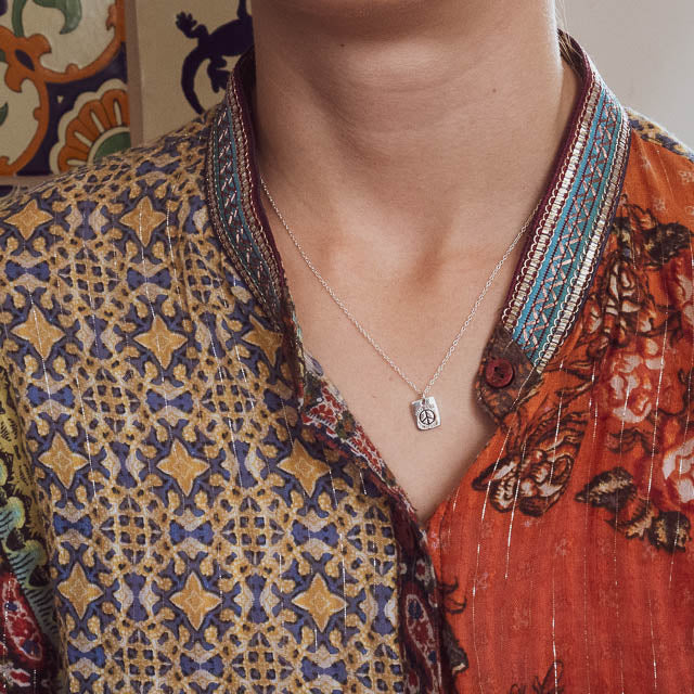 Make Love Not War Necklace