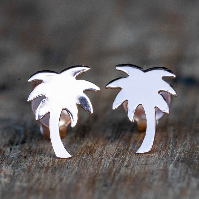 Palm Tree Stud Earrings