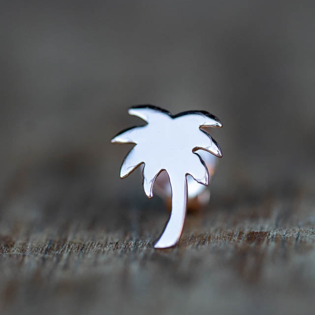 Palm Tree Stud Earrings