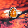 Amber Drop Ring