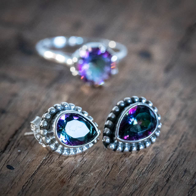 Mystic Topaz Studs