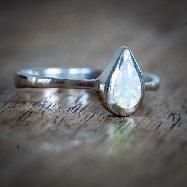 Opal Tear Ring