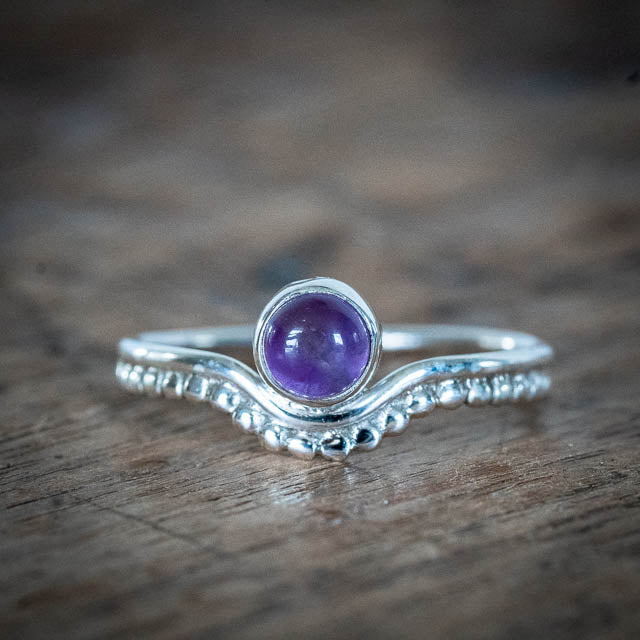 Cyan Amethyst Ring