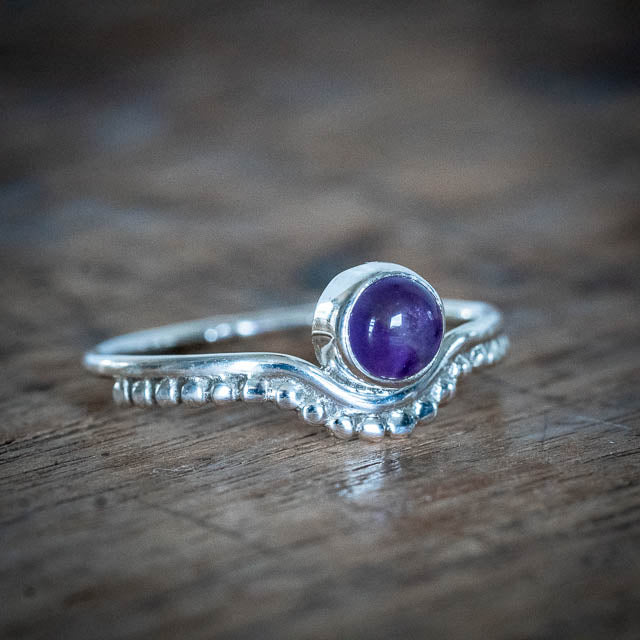 Cyan Amethyst Ring
