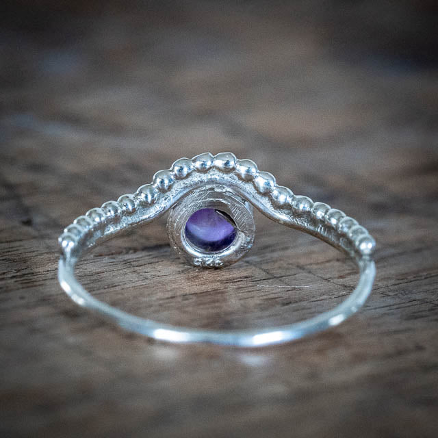 Cyan Amethyst Ring