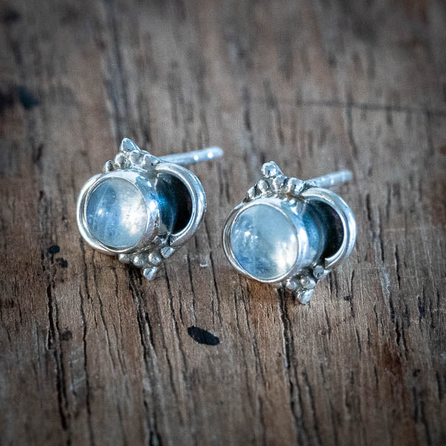 Lilou Moonstone Studs