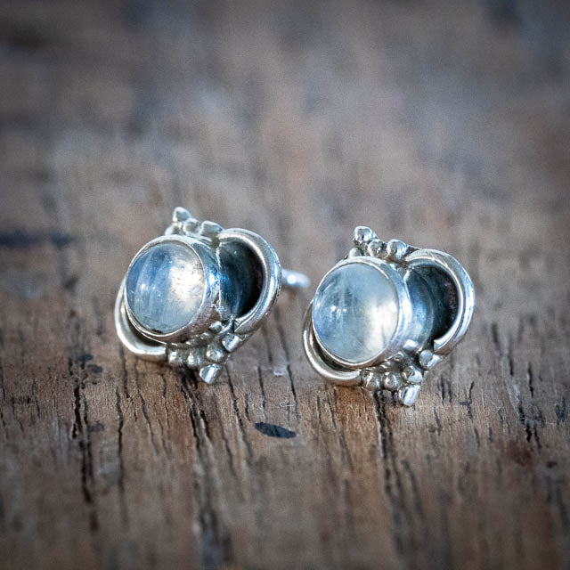 Lilou Moonstone Studs