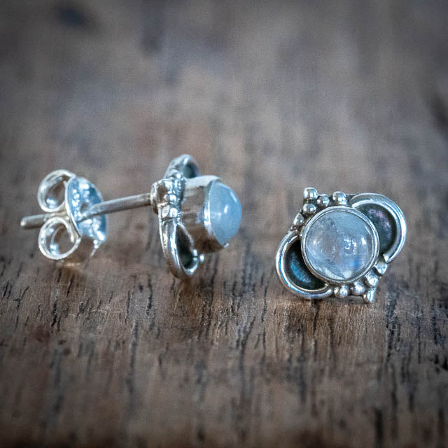 Lilou Moonstone Studs