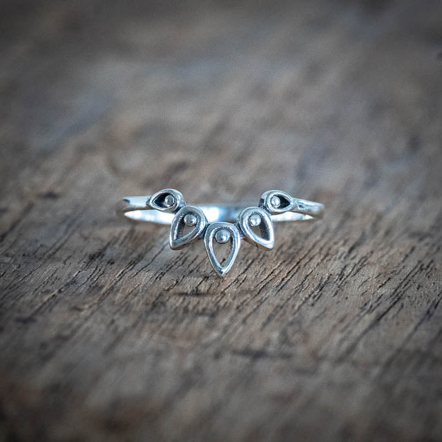 Boho Stacker Crown Ring