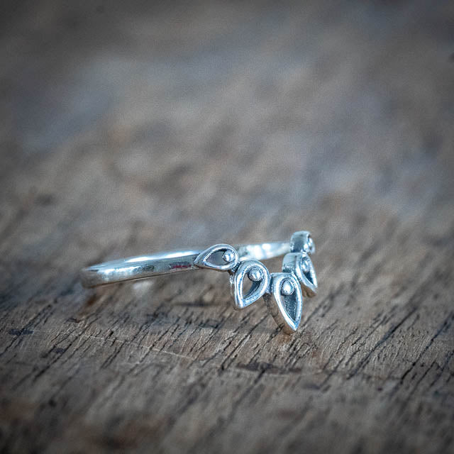 Boho Stacker Crown Ring