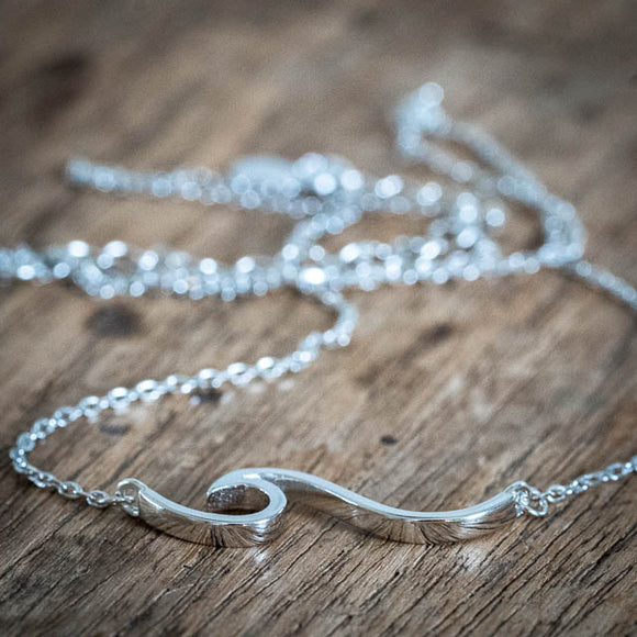 Silver Wave Necklace
