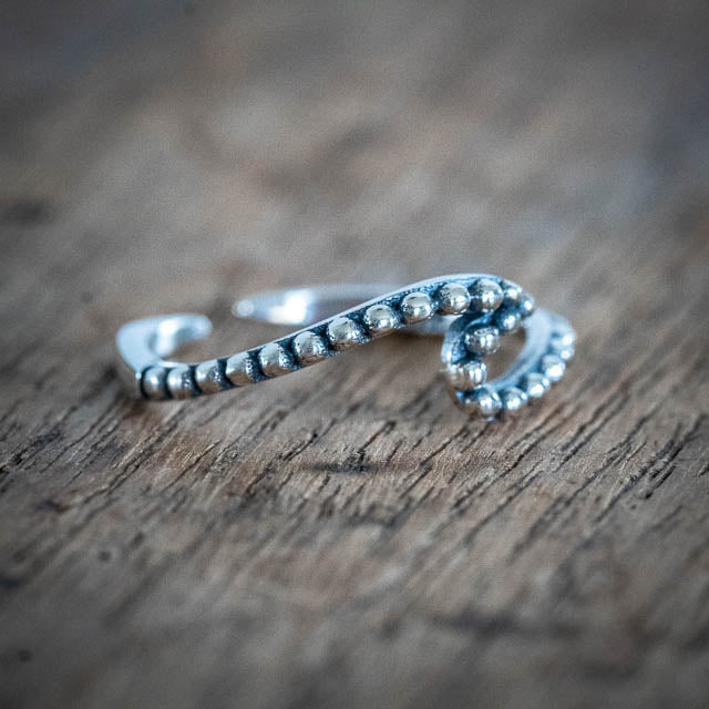 Wave Toe Ring