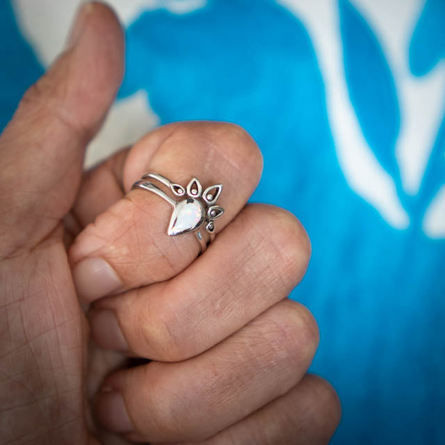 Opal Tear Ring