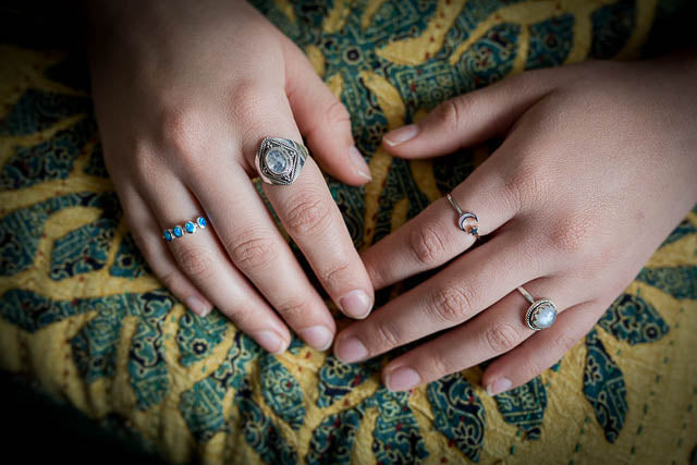 Blue Opal Beach Ring