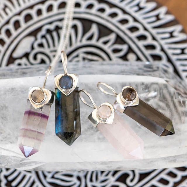 Fluorite Pencil Necklace