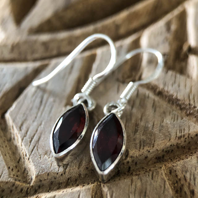 Marquise Garnet Earrings