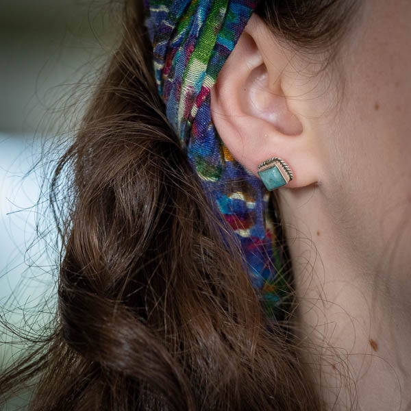 Gypsy Amazonite Studs