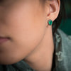 Green Onyx Studs