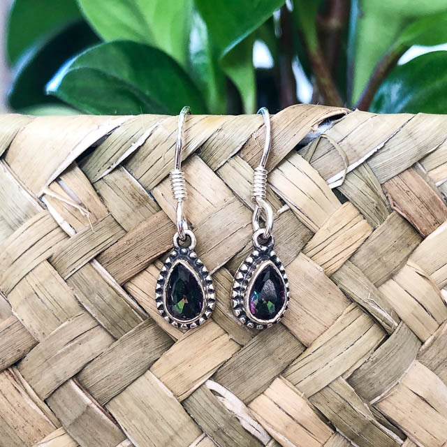 Pear Cut Mystic Topaz Earrings