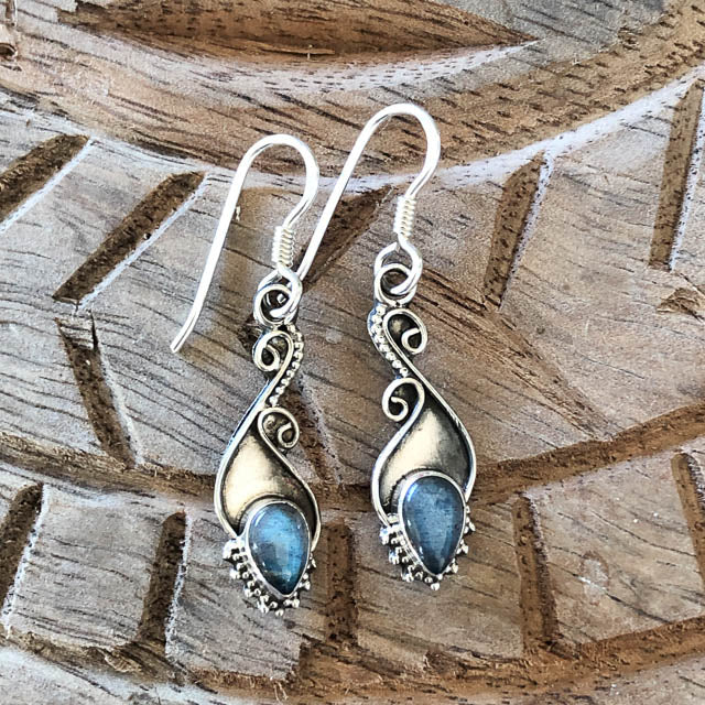 Boho Labradorite Earrings