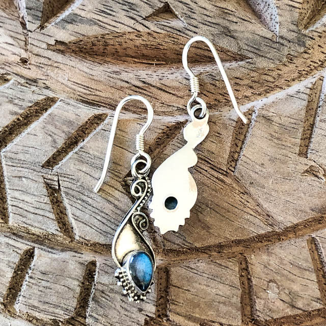Boho Labradorite Earrings