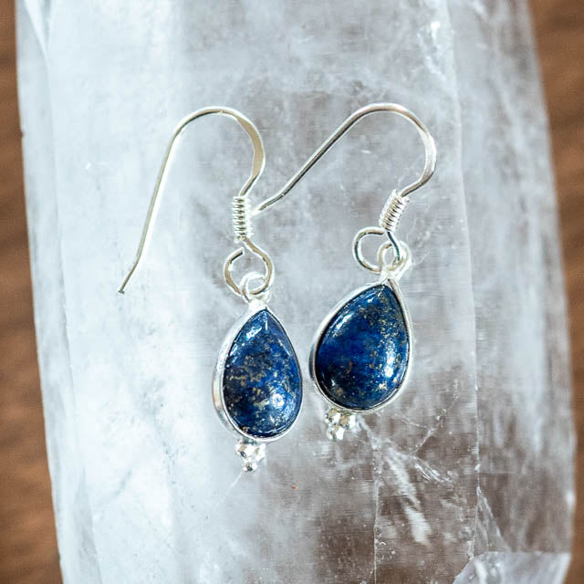 Dangle Lapis Lazuli Earrings