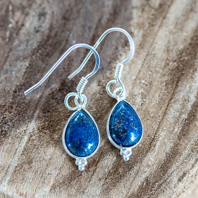 Dangle Lapis Lazuli Earrings